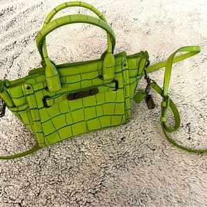 NWoT Coach Small Gator Handbag